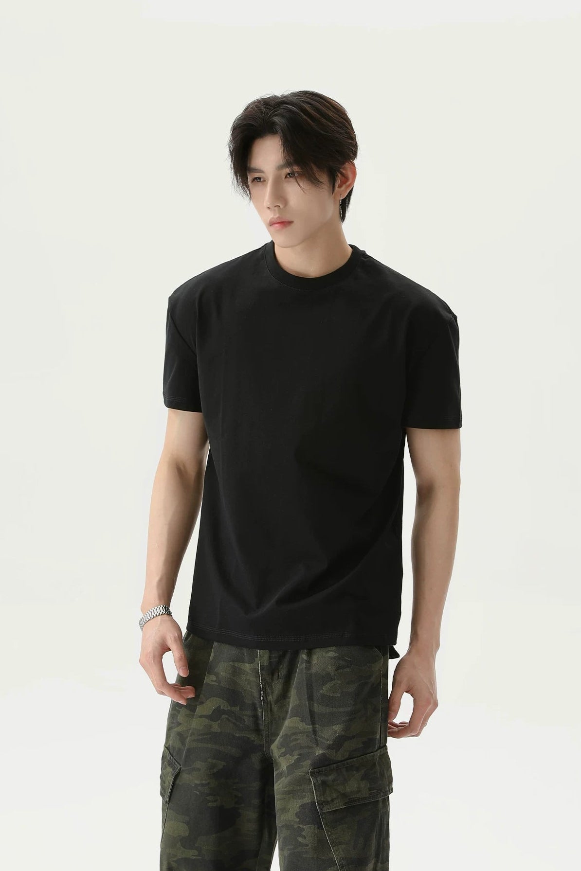 シンプルオーバーTシャツ10084