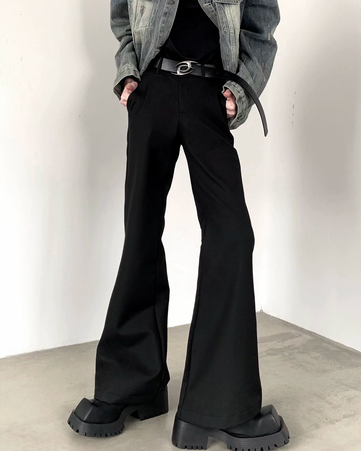 ロングレングスフレアスラックス10158