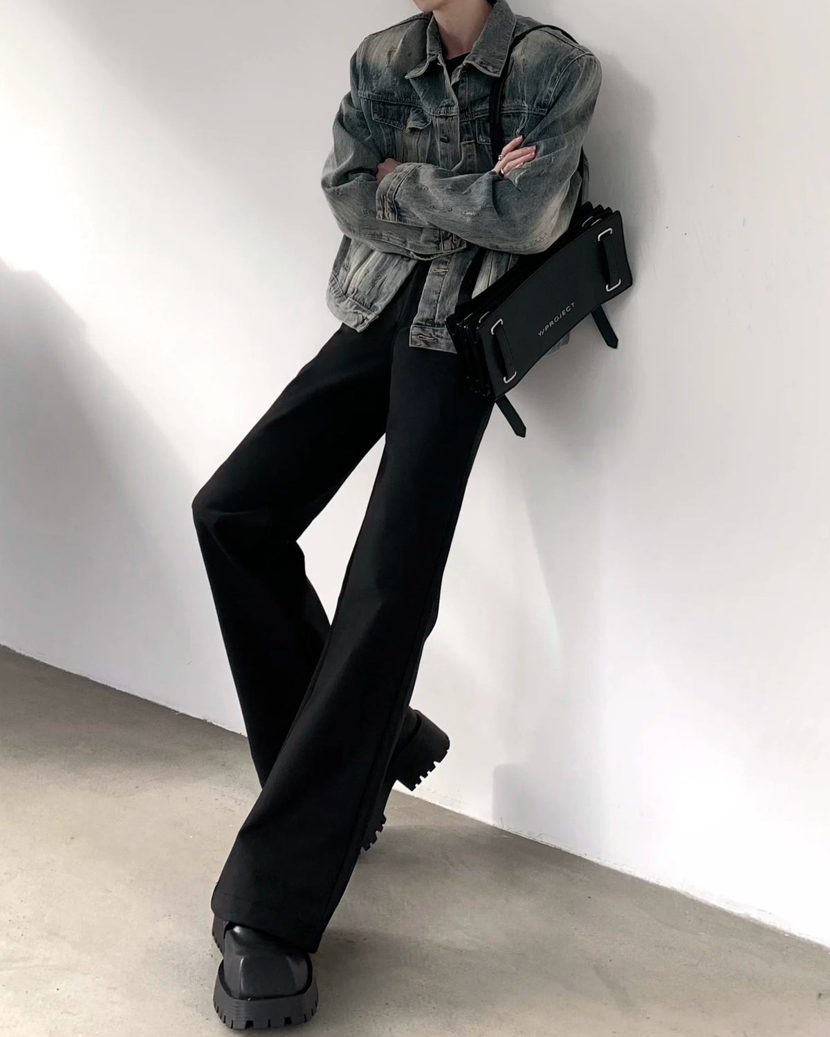 ロングレングスフレアスラックス10158