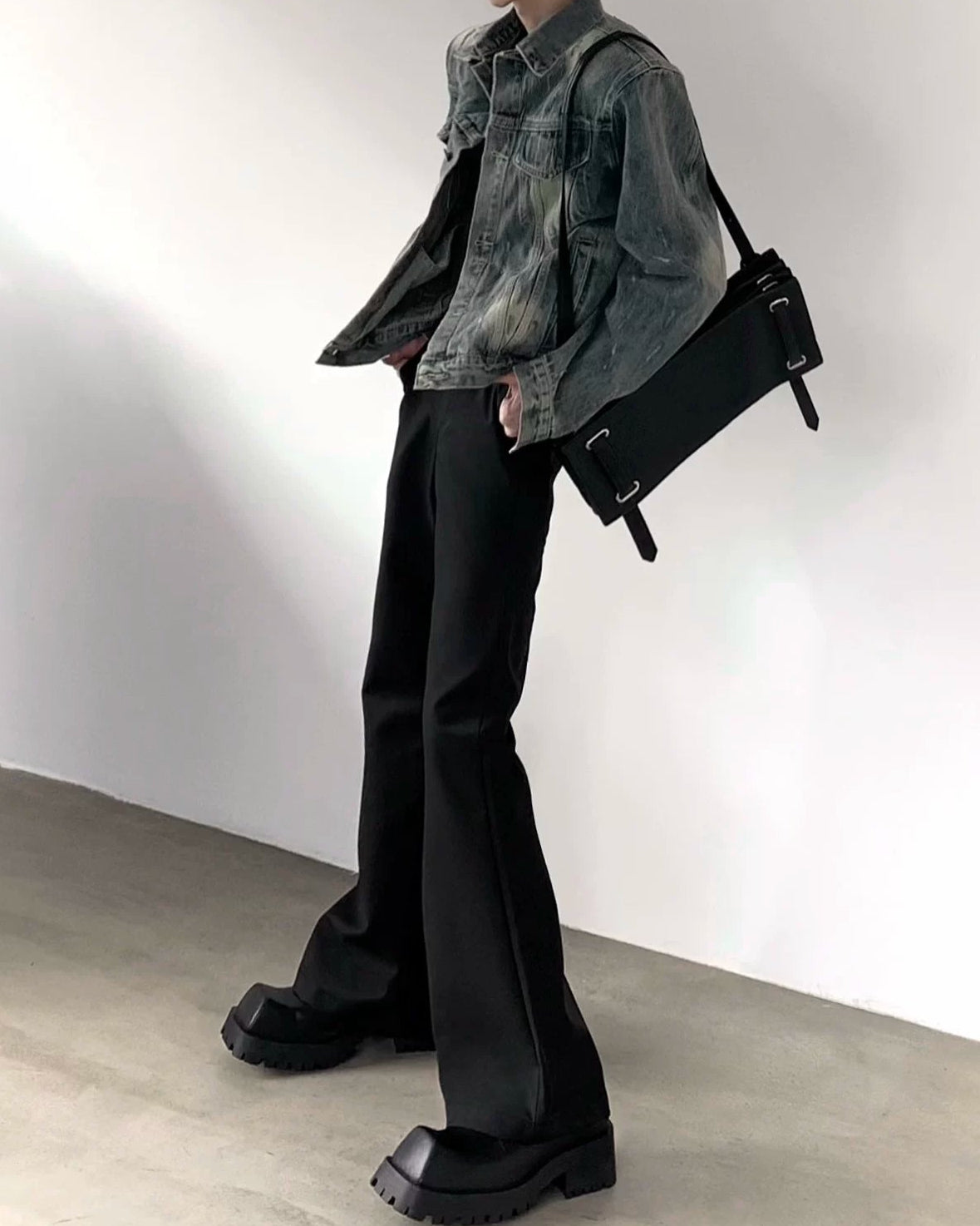 ロングレングスフレアスラックス10158