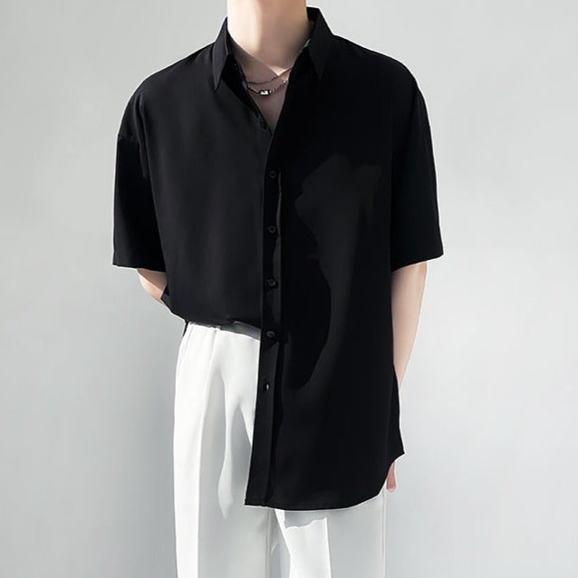 シンプルシフォンサマーシャツ 10040
