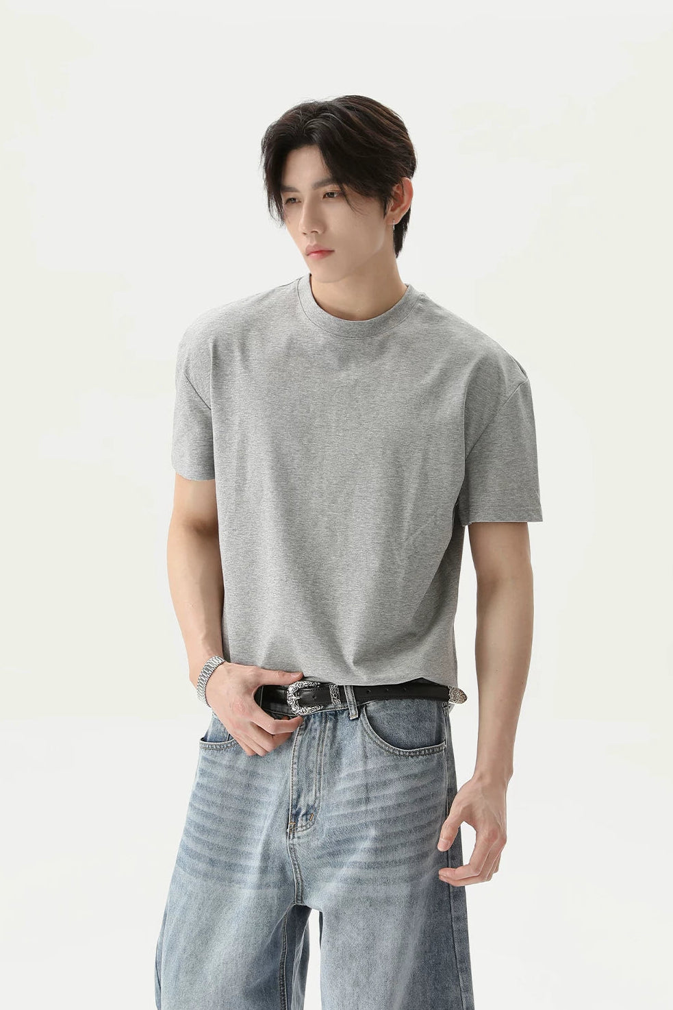 シンプルオーバーTシャツ10084