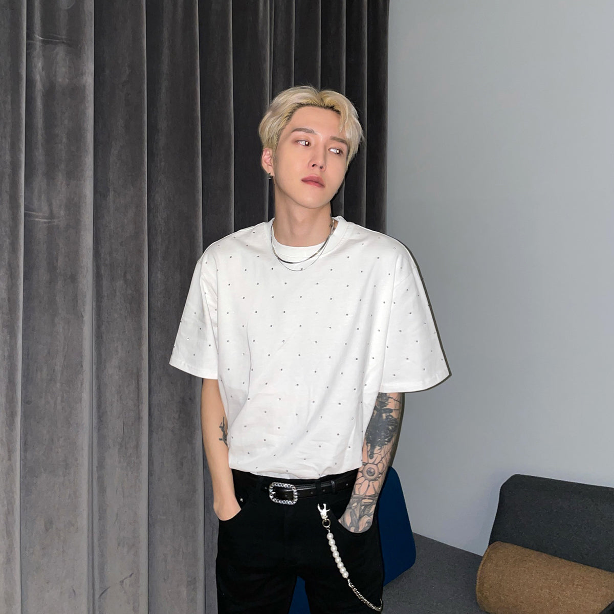 コリアンラメTシャツ10041