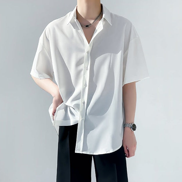 シンプルシフォンサマーシャツ 10040