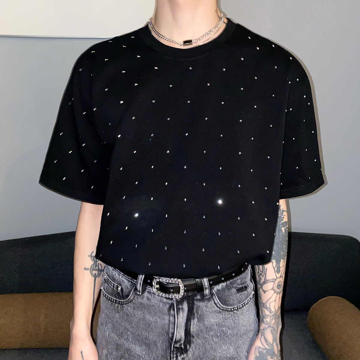 コリアンラメTシャツ10041