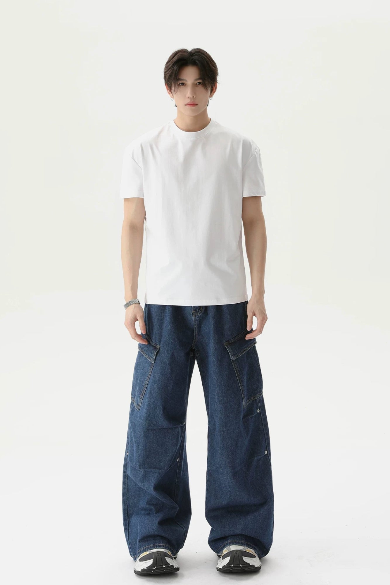 シンプルオーバーTシャツ10084