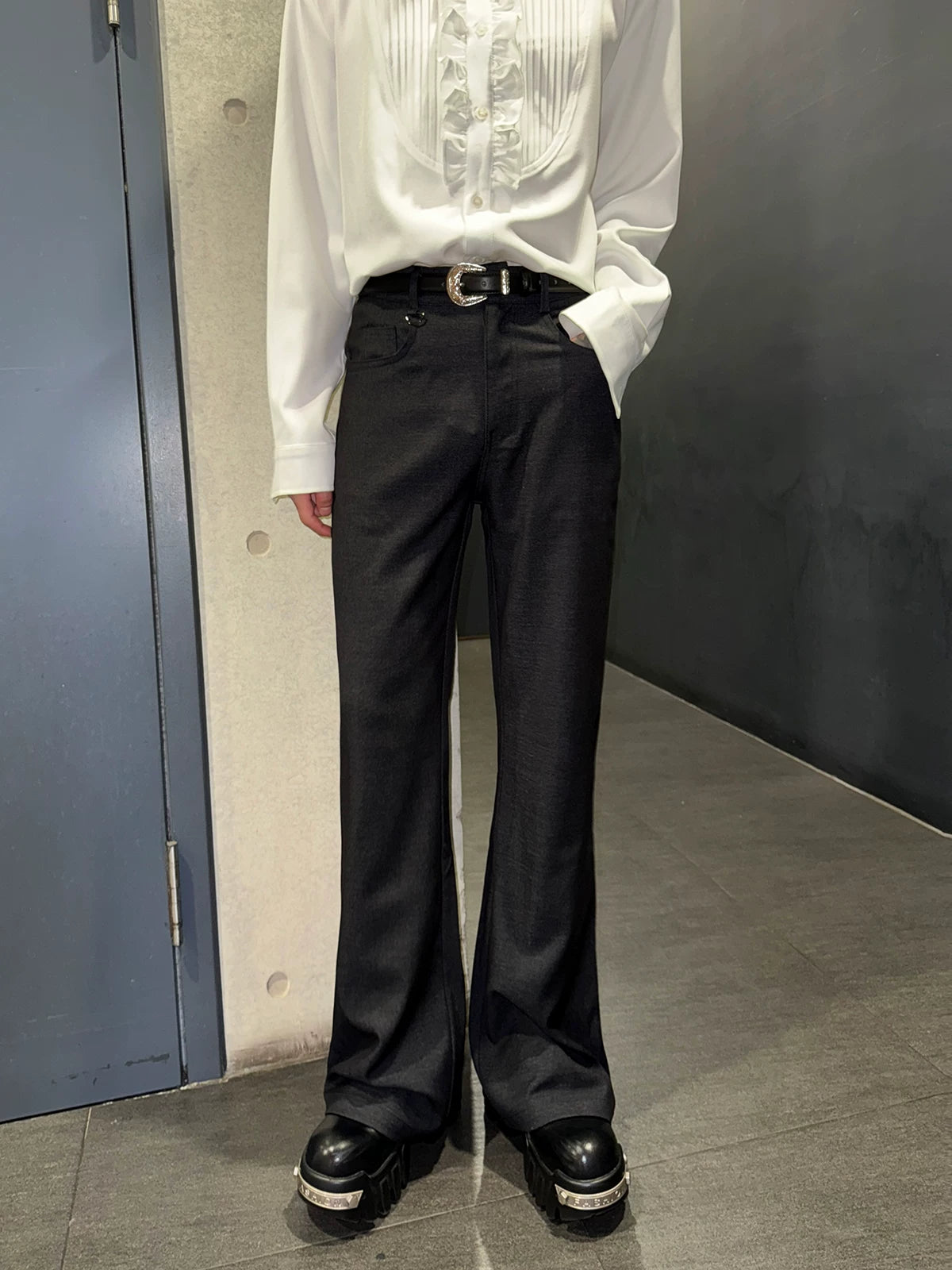 ラグジュアリーフレアパンツ10070