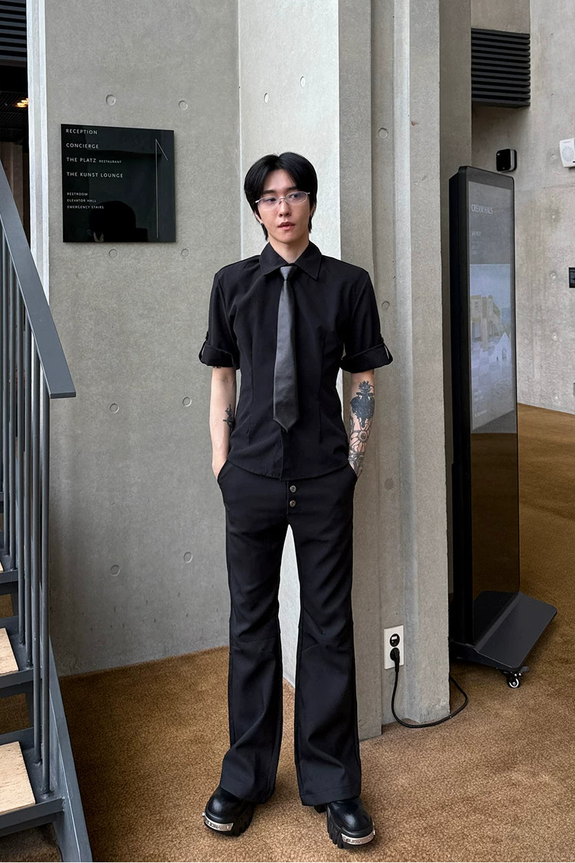 スタイリッシュモードシャツ10087