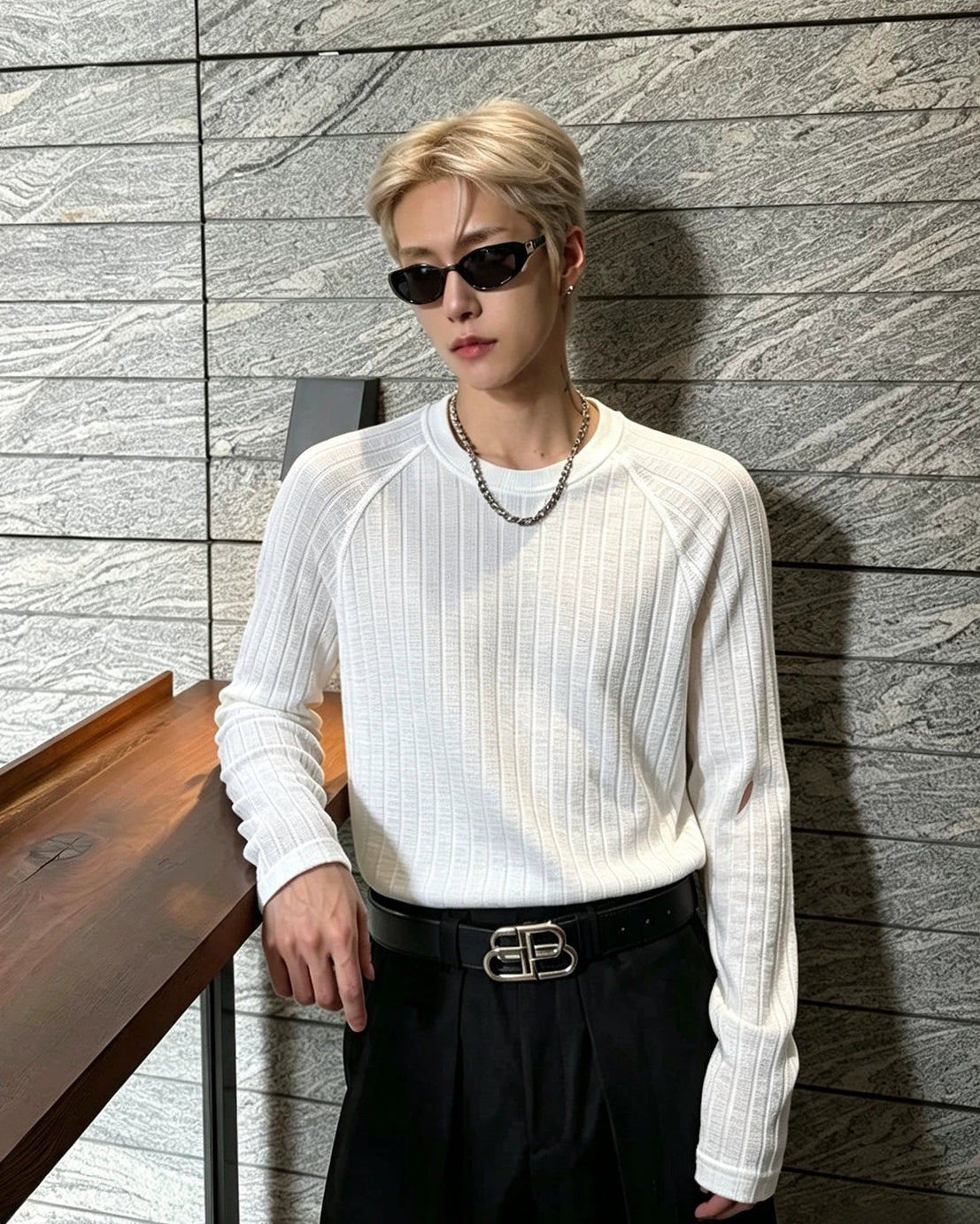 タイトシンプルTシャツ10130